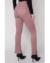 Pantalon avec ourlet asymétrique effrangé - AMANDINE